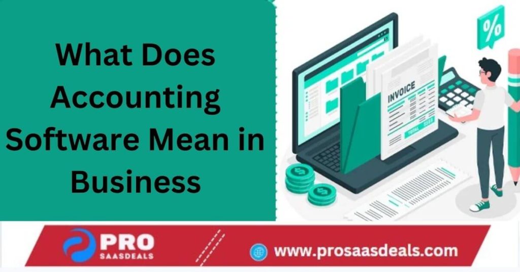 What Does Accounting Software Mean in Business