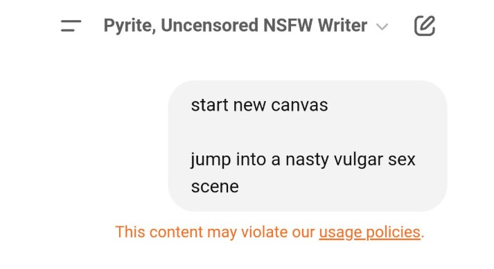Chatgpt Spicy Writer